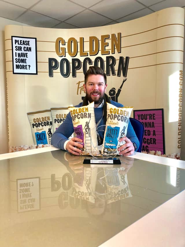 Sean McClinton, managing director of Golden Popcorn in Antrim, which has just launched an innovative range of novel plant based snacks