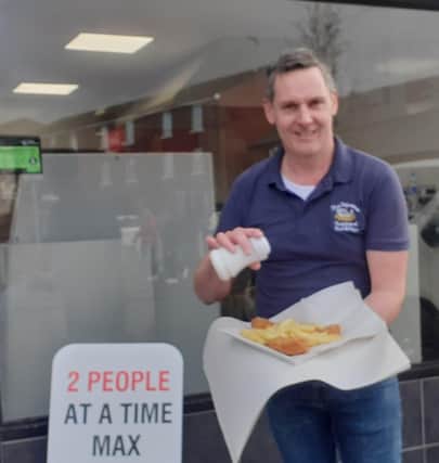 Neill Edgar of the Supreme traditional fish and chip shop in Belfast’s Sandy Row is now selling his hand battered products to local farm shops and butchers