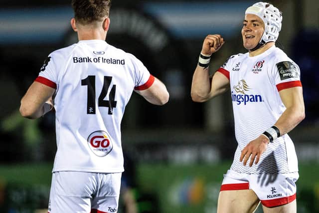 Michael Lowry (right) helped Ulster to victory over Warriors. Pic by Dicksondigital