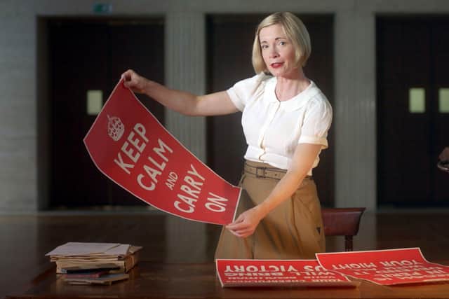 Lucy Worsley in Senate House, University of London