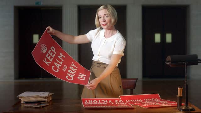 Lucy Worsley in Senate House, University of London