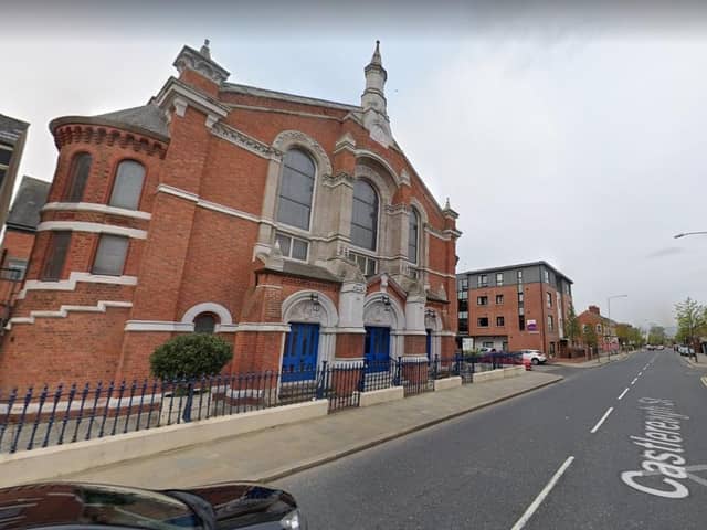 Mountpottinger Presbyterian Church was the setting for a special presentation to the Reverend Robert Duff “the esteemed minister of the church and teacher of the Sunday afternoon Bible classes”, reported the News Letter this week in 1916.  Picture: Google