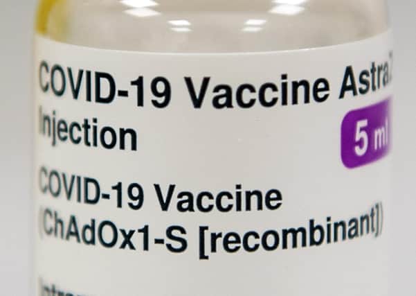 A vial of the AstraZeneca/Oxford Covid-19 vaccine