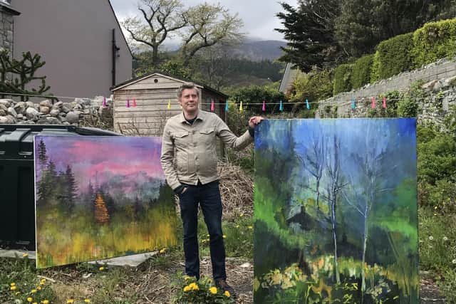 Painter Ciaran Magill from Newcastle was one of the recipients of the d/Deaf and Disabled Artists Support Fund 2020/21