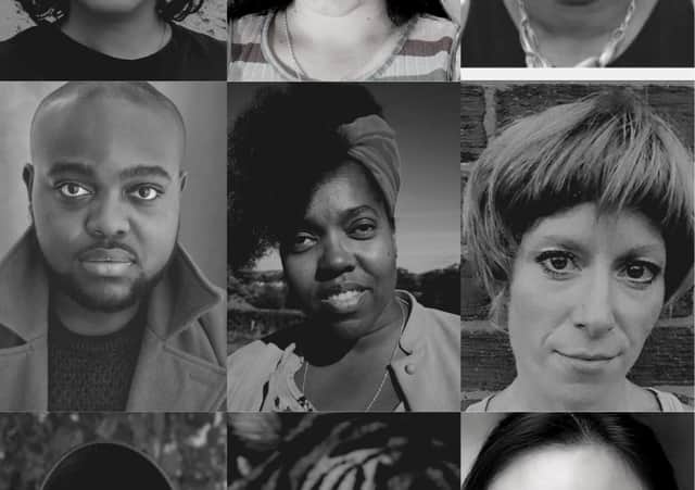 Terra Nova Productions participating artists: (Top from left) Katie Varga, Bryony Randall, Michelle Ashwood-Stewart, ( Middle from left) Jamal Franklin, Raquel Mc Kee, Rosa Stourac McCreery, (Bottom from left) Raoul Brand, Shannon Yee, Michelle Yim.