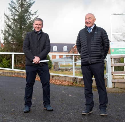 Martin Mallon, Development Manager at South Bank Square and Seamus Gillan, Owner of South Bank Square have unveiled plans for the development of the site of the former Tyrone County Hospital in Omagh