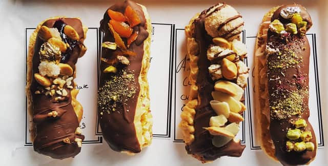 Zubair Arshed of 3Forty-seven Cakes in Belfast has developed gluten-free chocolate eclairs