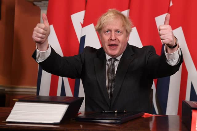 Boris Johnson celebrates his Brexit deal, which separated the UK. His government is now running round talking about its commitment to the Union. What a joke. A selfish and unscrupulous administration gave away some of the treasures of NI's membership of the UK