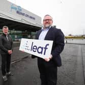 Leaf IT CEO Steven Goldblatt and Director of IT at Belfast City Airport, Brian Roche