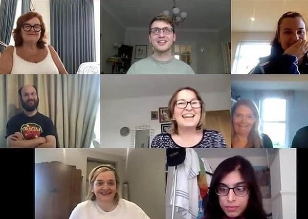 Participants in the online singing course