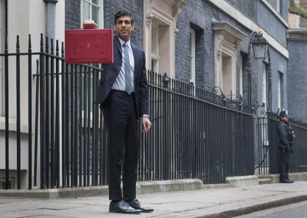 It is welcome that the chancellor, Rishi Sunak, seen outside 11 Downing Street yesterday before delivering his budget to MPs, has extended furlough. But increased employer cost will make the scheme prohibitive for many. Photo: Stefan Rousseau/PA