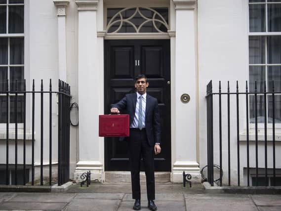 Chancellor Rishi Sunak pictured outside 11 Downing Street before announcing the details of the 2021 budget. (Photo: PA Wire)