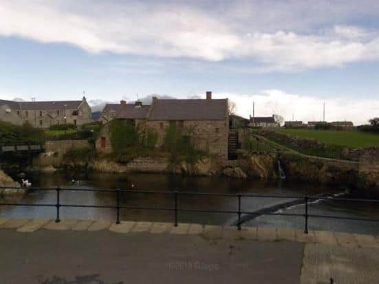 The two year-old fell from a height into the water near Annalong Cornmill. (Photo:Google Street View)