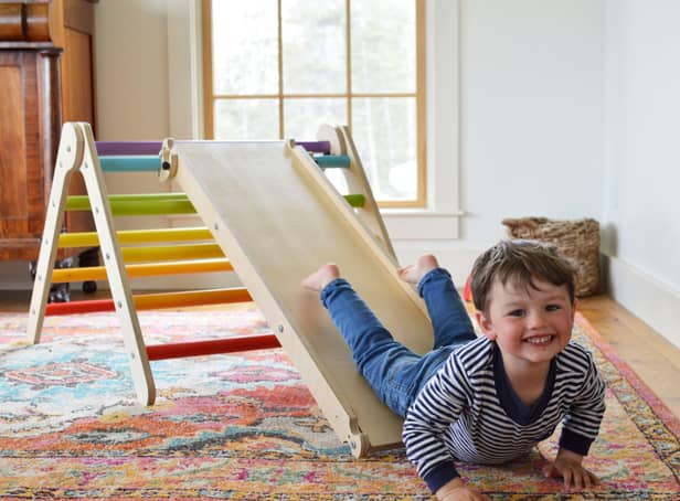 Sawdust and Rainbows  have seen the demand for theri indoor wooden climbing frames grow across the globe