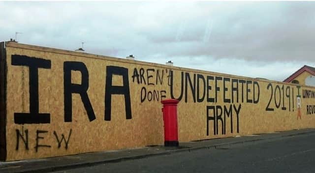 New IRA graffiti in Londonderry