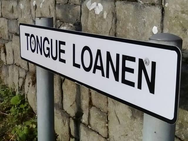 Tongue Loanen near Kilroot is a good example of Ulster Scots
placenames in the area.