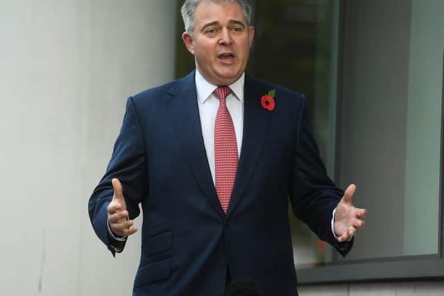 Northern Ireland Secretary of State, Brandon Lewis, who, only a few weeks ago, said "there is no 'Irish Sea Border'".
