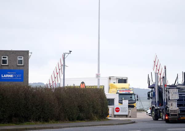 The checks at ports such as Larne have not commenced in full