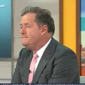 Video grab taken from ITV of presenter Piers Morgan during a Good Morning Britain discussion about the Duchess of Sussex with his colleague, Alex Beresford, the morning after the UK broadcast of the Duke and Duchess of Sussex interview with Oprah Winfrey.