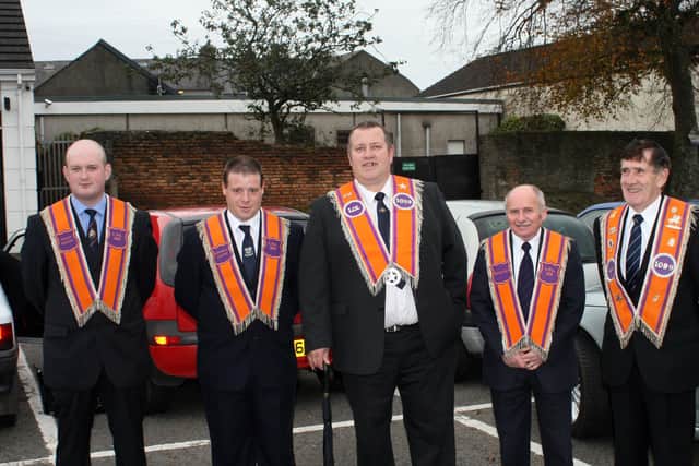 Orangemen from the Ballymoney District who took part in the annual Reformation Service in October 2006. Picture: Ballymoney Times archive
