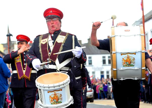 Apprentice Boys on parade at Easter, 2017, in Ballynahinch