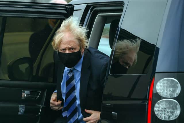 Prime Minister, Boris Johnson, pictured during his visit to Northern Ireland today. (Photo: Pacemaker)