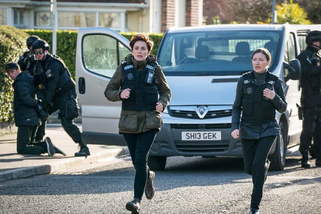 Line of Duty S6 Episode: DI Kate Fleming (VICKY MCCLURE), DCI Joanne Davidson (KELLY MACDONALD) (C) World Productions - Photographer: Steffan Hill