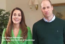 Undated handout video grab from the Twitter feed of the Irish Foreign Ministry, @dfatirl, of the Duke and Duchess of Cambridge joining world leaders in wishing Irish people a Happy St Patrick's Day.