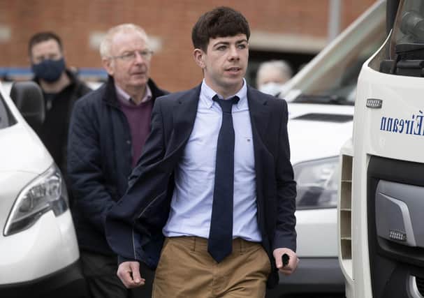James Bernard McGovern arrives at court