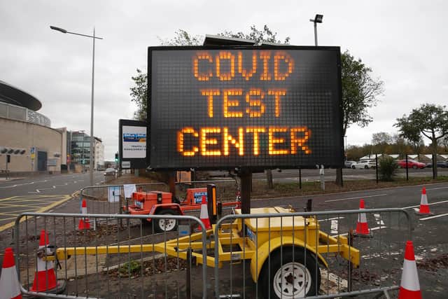 A

Covid Testing Centre.


Photo by Jonathan Porter / Press Eye