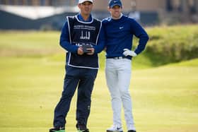 Rory McIlroy with his Caddy Harry Diamond
