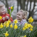 Finn Hamilton and Molly-Rose Cassidy help to celebrate the season of spring ahead of this year’s virtual Ballymoney Spring Fair
