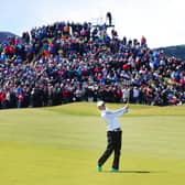 Rory McIlroy at Royal County Down in 2015; the club received £1.6m of grant money under the fund