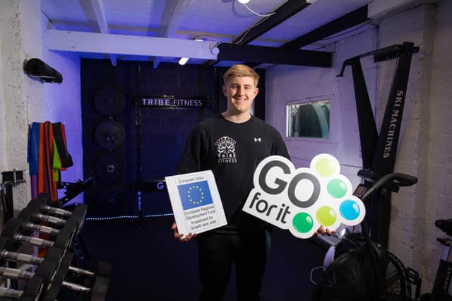 Eoghan Heaney from Armagh has transformed his garage into a fitness studio, Tribe Fitness