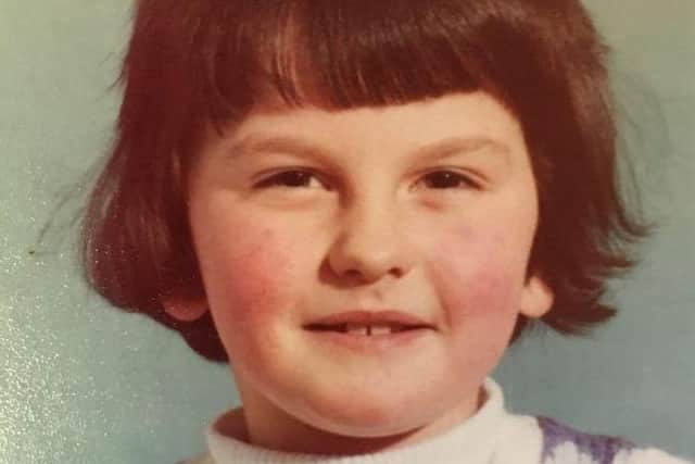 Arlene aged four growing up in Co Fermanagh