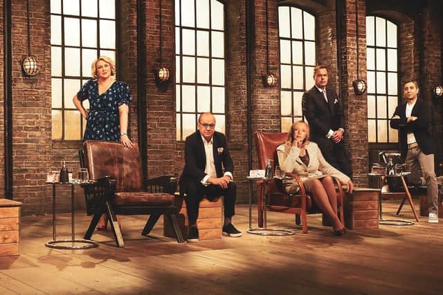 Sara Davies, Touker Suleyman, Deborah Meaden, Peter Jones and Tej Lalvani
