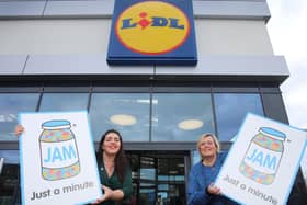 Maeve Monaghan, Chief Executive NOW Group and Angela Connan, Corporate Social Responsibility Manager Lidl Northern Ireland