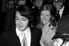 Paul McCartney leaving Marylebone Registry Office after marrying Linda Eastman in 1969. Photo: PA Wire