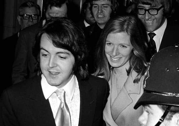 Paul McCartney leaving Marylebone Registry Office after marrying Linda Eastman in 1969. Photo: PA Wire