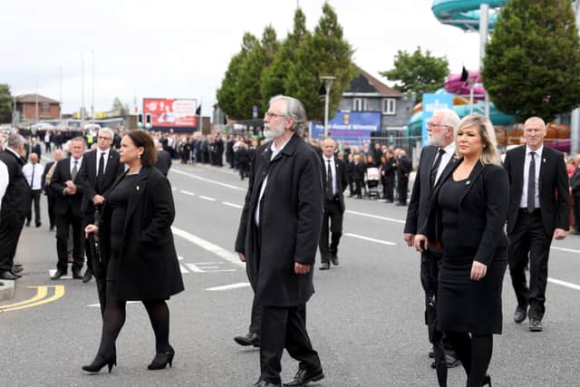 Senior Sinn Fein members attended the Bobby Storey funeral