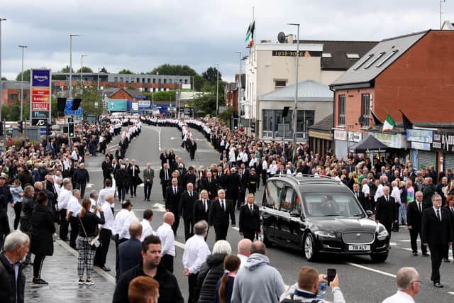 The scenes at the Bobby Storey funeral caused a political furore