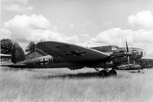 A Heinkel 111 lead the first Belfast Blitz