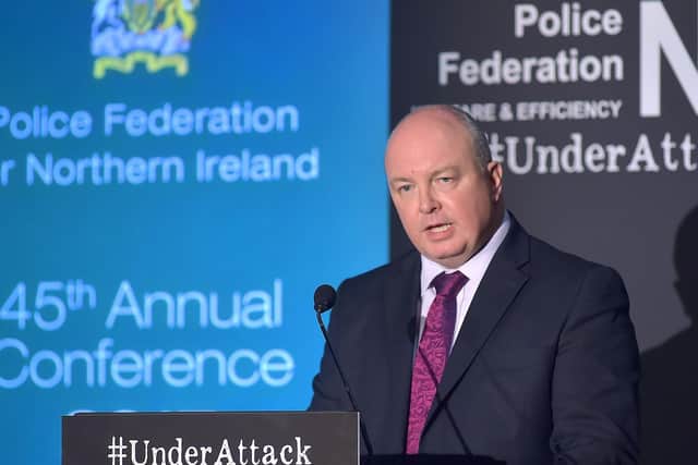 Mark Lindsay, Chairman of the Police Federation of Northern Ireland..
Photo: Simon Graham Photography.
