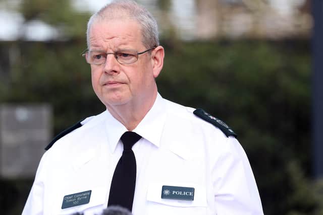 PSNI Chief Constable Simon Byrne. Picture by Stephen Davison.