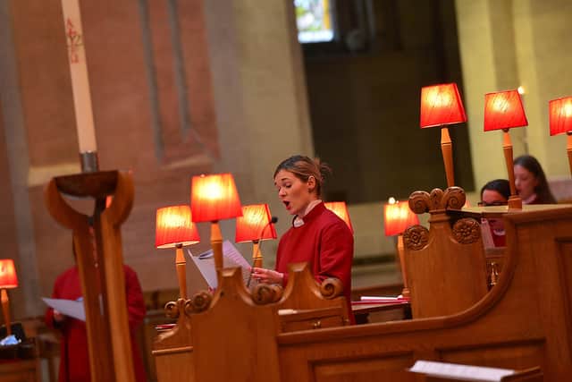 St Anne's Cathedral in Belfast opens for sunday service. Picture By: Arthur Allison/Pacemaker.