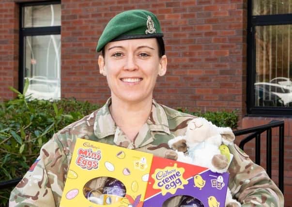 Staff Sergeant Deby Walsh had the idea to donate Easter gifts to the NI Children's Hospice