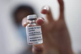 File photo dated 04/02/21 of a vial of the Oxford/AstraZeneca coronavirus vaccine. Issue date: Saturday April 3, 2021.