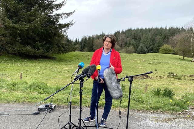 First Minister, Arlene Foster.