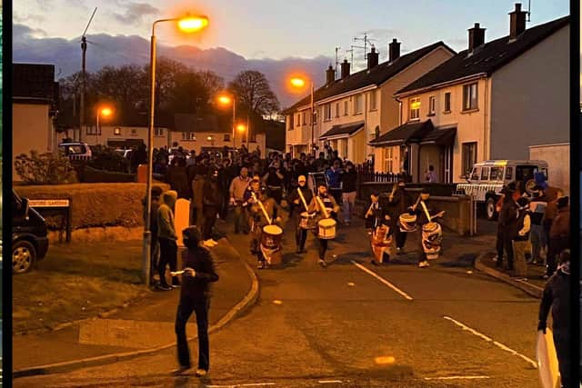 An un-notified band parade on Monday in Markethill (there is no suggestion the Orange Order organised this parade, which was said to have involved musicians from an array of different outfits)