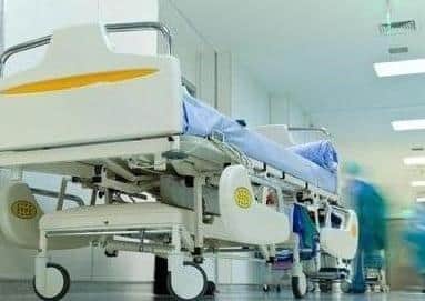 A hospital bed